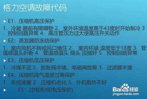 空调报e4是故障怎么排除（空调故障e4什么意思）